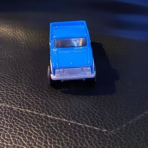 Blue matchbox truck